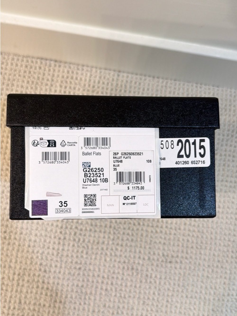 CHANEL Black Shoe Box with Dust Bags.